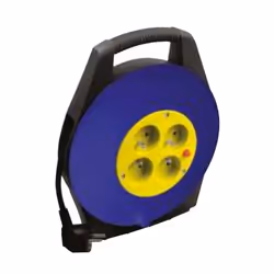 Wonday GAE500061, 10 m, Intérieur &amp; extérieur, 1,5 mm², Noir, Bleu, Jaune, CE, NF, 4 sortie(s) CA