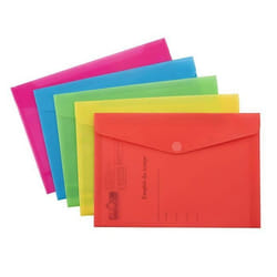 Pochette polypro à scratch 24x335cm ROUGE