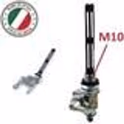 ROBINET DESSENCE MOBYLETTE PEUGEOT 101 102 103 104 105 ALUMINIUM VINTAGE CHROME M10 10MM CYCLOMOTEUR MOTO SCOOTER