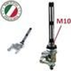 ROBINET DESSENCE MOBYLETTE PEUGEOT 101 102 103 104 105 ALUMINIUM VINTAGE CHROME M10 10MM CYCLOMOTEUR MOTO SCOOTER