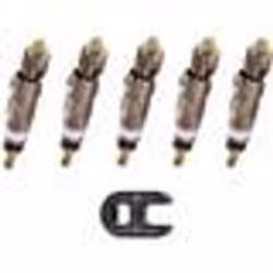 Obus de valve Presta - Schwalbe - Lot de 5 - Avec clé de montage - Réparation vélo loisir - Mixte