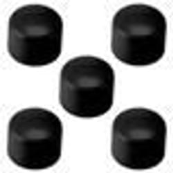 Embout de tube rond - Non spécifié - 45mm - PVC - Noir RAL 9005 - Lot de 5