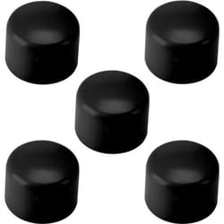 Embout de tube rond - Non spécifié - 40mm - PVC - Noir RAL 9005 - Lot de 5