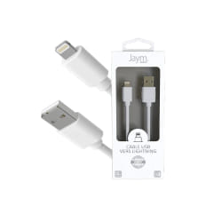 Jaym Câble USB vers Lightning - Blanc