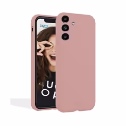 Coque souple JAYM pour Samsung Galaxy S23 Ultra - Rose - Microfibre - Finition identique aux produits dorigine