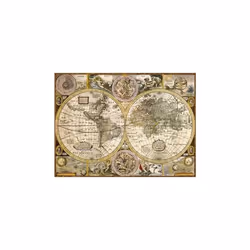 Puzzle Adulte Ancienne Carte Du Monde - Collection Pays - 3000 Pieces - CLementoni