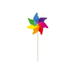 Moulin a vent Geant multicolore H 120 cm Ø 62 cm