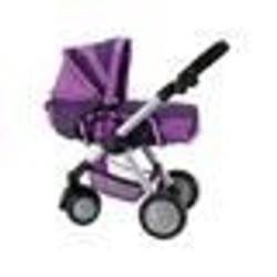Landau Combi Poussette Violette 2 en 1 City Max pour poupee 81x50x79cm (Lxlxh) Poignee : reglable de 37 A 77 cm - Poupon Accessoire