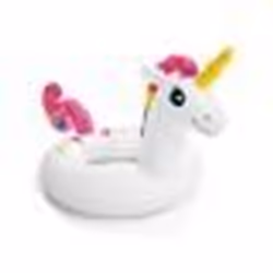 Grande Bouee Gonflable Tete animal Licorne 107x58cm pour enfant 3/6 ans - Jeu deau piscine