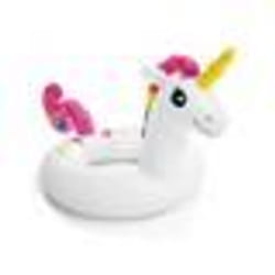 Grande Bouee Gonflable Tete animal Licorne 107x58cm pour enfant 3/6 ans - Jeu deau piscine