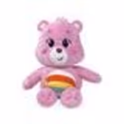 Peluche Bisounours Toucalin Rose Avec Arc En Ciel 28 cm - Peluche Licence - Doudou Enfant - Ours