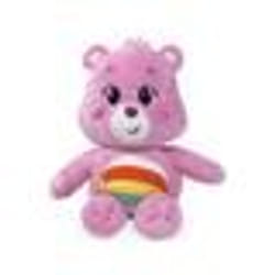 Peluche Bisounours Toucalin Rose Avec Arc En Ciel 28 cm - Peluche Licence - Doudou Enfant - Ours