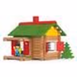 Mon chalet en bois 100 pieces - Maison Forestiere JeuJura - Jouet construction - Fabrique en France