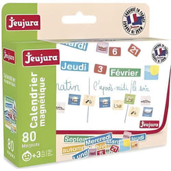 Calendrier perpetuel magnetique 80 magnets aimants - Jeujura - Accessoires pour Tableaux Ardoises