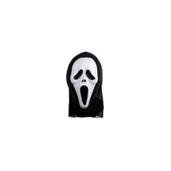 MASQUE NOIR ET BLANC EN PLASTIQUE TUEUR EN SERIE - FANTOME SCREAM - HALLOWEEN HORREUR