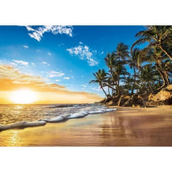 Puzzle Adulte : Lever du soleil Paysage Tropical - 1500 Pieces - Clementoni Collection Plage - Mer