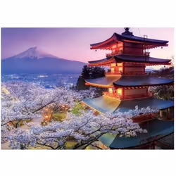 Puzzle Adulte 2000 Pieces Paysage Du Japon Mont Fuji - Collection Asie - Montagne