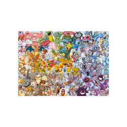 Puzzle Adulte Pokemon Le Challenge - 1000 Pieces - Collection Dessin Anime - Bulbizar - Pikachu - Salameche - Tortank