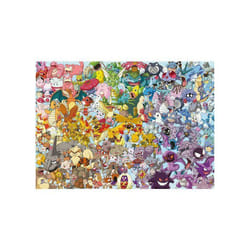 Puzzle Adulte Pokemon Le Challenge - 1000 Pieces - Collection Dessin Anime - Bulbizar - Pikachu - Salameche - Tortank
