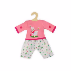 Ensemble Lama Pull rose et pantalon pour poupon 28/35 cm - Vetement poupee - Tenue tendance - Jouet Fille (H.58)
