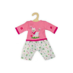 Ensemble Lama Pull rose et pantalon pour poupon 28/35 cm - Vetement poupee - Tenue tendance - Jouet Fille (H.58)