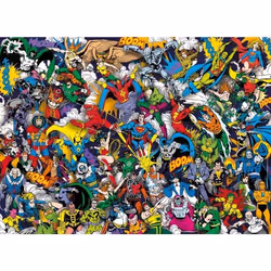 Puzzle Adulte Impossible DC - 1000 Pieces - Clementoni Avengers Batman Superman Robin - Collection Super Heroes