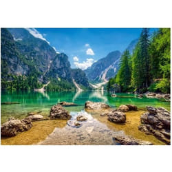 Puzzle Adulte - Vue Sur le Lac Et La Montagne Au Printemps - 1000 Pieces - Collection Paysage