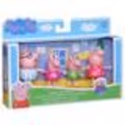 Coffret Famille De Peppa Pig : Peppa - Georges - Papa Pig - Maman Pig - 4 Figurines heure Du Dodo Personnage Peppa Le Cochon
