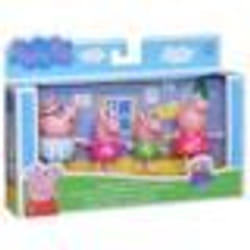 Coffret Famille De Peppa Pig : Peppa - Georges - Papa Pig - Maman Pig - 4 Figurines heure Du Dodo Personnage Peppa Le Cochon