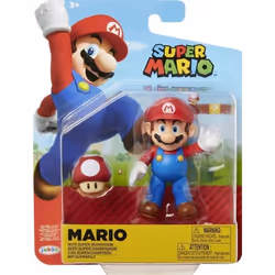 Figurine - JAKKS - Super Mario - 10 cm - Multicolore - Set de figurines avec carte