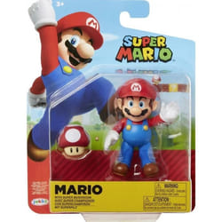Figurine - JAKKS - Super Mario - 10 cm - Multicolore - Set de figurines avec carte