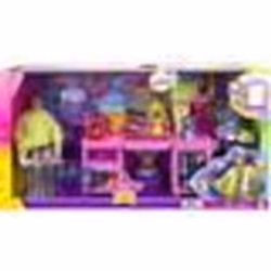 Coffret Barbie Centre De Coiffure + 45 accessoires + 1 Chien + 1 Poupée Mannequin Coiffeuse - Set Métier + 1 Carte offerte