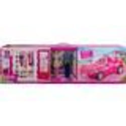 coffret Barbie 4 en 1 : Cabriolet + Dressing + Poupée + Ken - Accessoires - Set Poupée Mannequin + 1 Carte Tigre