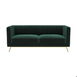 Canapé 2 places en velours vert foncé - Gatsby