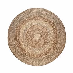 Tapis rond naturel en posidonie 120 cm - Angola