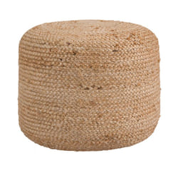 Pouf rond en jute beige D40 cm - Katy