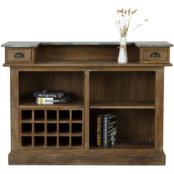 Meuble de bar en bois de cèdre recyclé et métal - Spritz