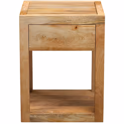 Table de chevet 1 tiroir en bois de manguier - Jakarta
