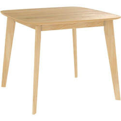 Table carrée 4 personnes en bois clair naturel 90 cm - julio
