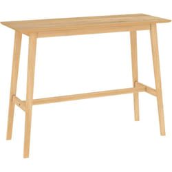 Table de bar rectangulaire 4 personnes en bois clair naturel 120 cm - Buvette