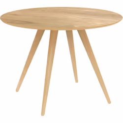Table ronde 4 personnes en bois clair naturel D105 cm - Liwa