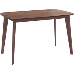 Table rectangulaire Oman 4 personnes en bois foncé 120 cm - Oman