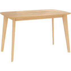Table rectangulaire 4 personnes en bois clair 120 cm- Oman - Vous recherchez du mobilier pour agrémenter la déco de votre coi ...