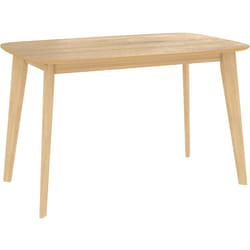 Table rectangulaire 4 personnes en bois clair 120 cm - oman