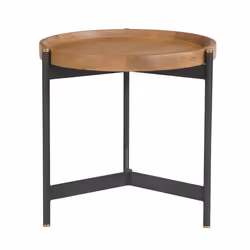 Table d'appoint ronde en bois D49 cm - Carter