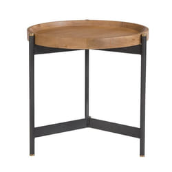 Table d'appoint ronde en bois D49 cm - Carter