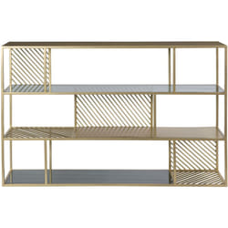 Etagère 3 niveaux en métal et verre - Camus