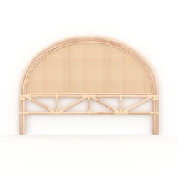 Tête de lit 140 cm en rotin et cannage - Madya