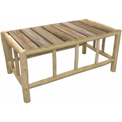 Table basse de jardin rectangulaire en teck - Ily