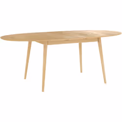 Table ovale 6/8 personnes extensible en bois clair 170/200 cm - Eddy